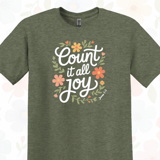 Count It All Joy T-Shirt | 2 Colors