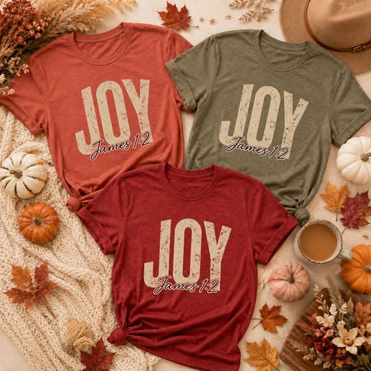 JOY - James 1:2 T-Shirt | 3 Colors