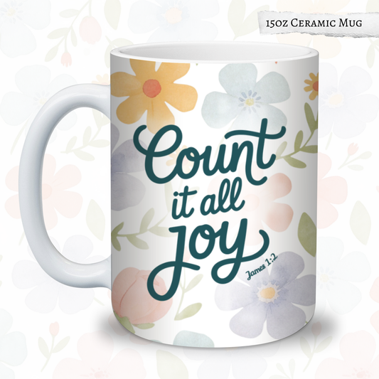 Count It All Joy 15oz Ceramic Mug